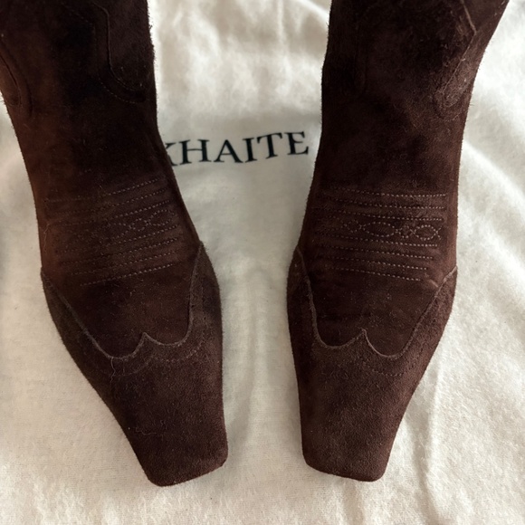 Khaite Dallas Boot - brown suede size 36 - Picture 5 of 10